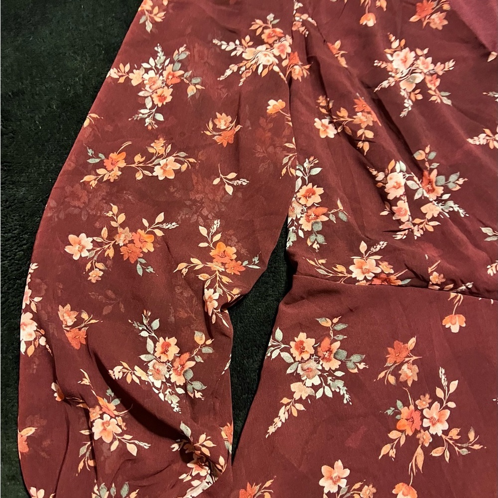 NWOT City Chic Floral Peplum Blouse Size 18 - Picture 9 of 13